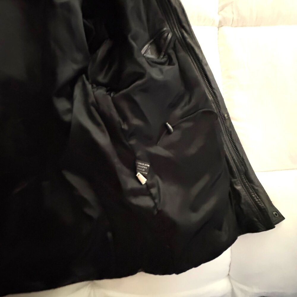 Georgetown Leather Design VTG 90s Black Mens Jacket Genuine Leather Coat M - Picture 10 of 15